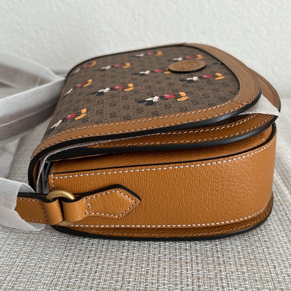 🏰Gucci🏰 x Disney Vintage GG Supreme Monogram Mickey Mouse Shoulder Bag - Picture 10 of 16